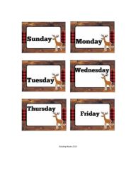 Woodland Calendar Items (1)